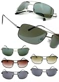 Review   / Deluxe Square Aviator Sunglasses [1311]