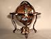 11 3-leg Amberlite Gemstone Globe with Copper Stand
