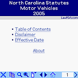 North Carolina Motor Vehicles 2005 downloadable Software