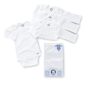 Gerber 4-Pack Long Sleeve Onesies Brand One Piece Underwear