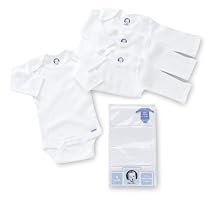 Gerber 4-Pack Long Sleeve Onesies Brand One Piece Underwear - White, 18 Months
