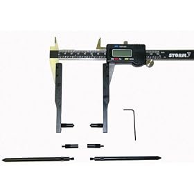 Central Tools 3K301 Electronic Digital Caliper with Adapter Kit