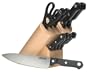 Farberware Professional 11-Piece Never Needs Sharpening Knife Block Set, Oval Block