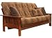 Cottage Futon 80957212113F Virginia Select Hardwood Full Size Futon Frame - Honey Finish - Mattress sold seperately
