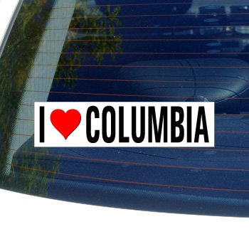 I Love Columbia Bumper Sticker