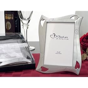 Cut Out Heart Frame Silver Color (Set of 18)