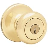 Kwikset 400V 3 CP Security Valiant Entry Knob, Polished Brass