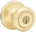 Kwikset 400V 3 CP Security Valiant Entry Knob, Polished Brass