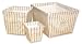 Cocoa Stripe Fabric Storage Bins-Set of 3
