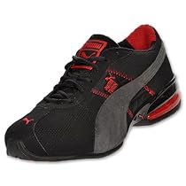 PUMA Cell Turin QZ Men's Casual Running Shoe, Dark Shadow/Black/Red