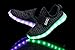 SLEVEL Breathable LED Light Up Shoes USB Sneakers for Kids Boys Girls(S33ABlack30)