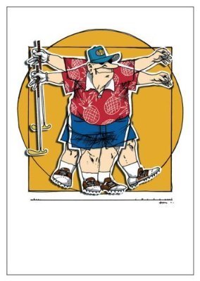 Cover image : Ren Man Golf Themed Greeting Cards (6 pk)