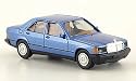 Mercedes 190E, met.-blau, Modellauto, Fertigmodell, Herpa 1:87