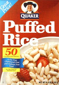 Quaker Puffed Rice Cereal 6.4 oz 6CT by Quaker