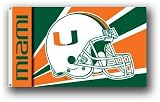 Miami Hurricanes Helmet 3' x 5' Flag