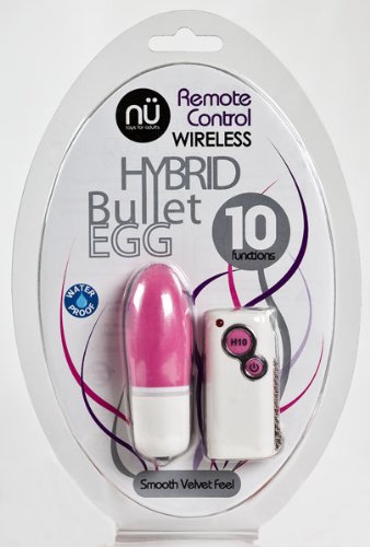 41SPVHK0TWL Remote Control Wireless 10 Function Hybrid Bullet Egg (Pink)
