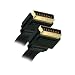 APM - Cordon Peritel Male / Male A Plat,  21 Conducteurs - 1,50 M - Gold
