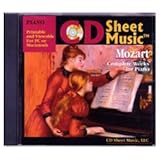 CD Sheet Music Mozart: Complete Works for Piano