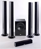 Crystal Acoustics SmArt 4 Home Theater Speaker System in Silver with 12 Black THX?? Select Certified Subwoofer