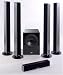 Crystal Acoustics SmArt 4 Home Theater Speaker System in Silver with 12 Black THX?? Select Certified Subwoofer