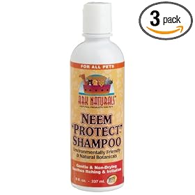 Ark Naturals Neem Protect Shampoo for All Pets, 8-Ounce Bottles (Pack of 3) by Ark Naturals