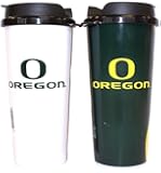 NCAA Officially Licensed 16 Oz Insulated Coffee Travel Tumbler Mug Cup (Oregon Ducks)