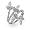 Eve's Addiction Emma's Marquise Flower Wrap Ring, 5