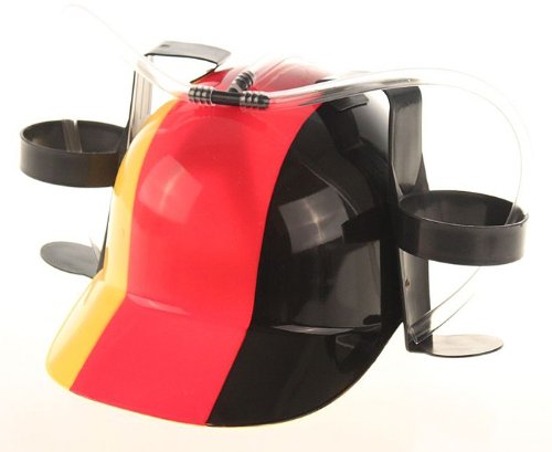 1 x Trinkhelm Deutschland Party Karneval Bierhelm Fanartikel WM EM