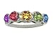5 Stone Mothers Ring - 14kt White Gold LIFETIME WARRANTY