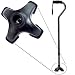 Quadruple Cane Tip – Uneven Terrain Walking Stick Base Stabilizing Device