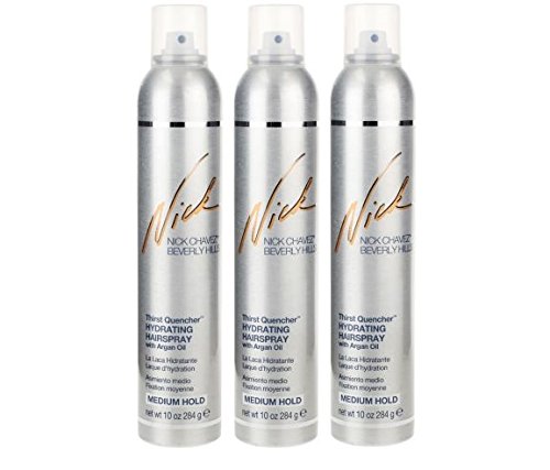 Nick Chavez Beverly Hills Thirst Quencher Hydrating Hairspray Trio 10 oz Each