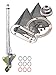 American Shifter 349510 C6 Shifter Kit (8" E Brake Cable Clamp Trim Kit Dipstick For C9A6A), 1 Pack