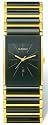 Rado Watches Rado Integral Black Tone Ceramic with Gold Trim Men's Watch