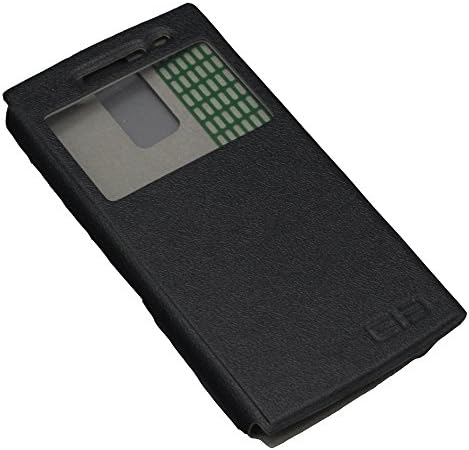 Jajadeal 5.0 Inch Book Style Leather Flip Case for Elephone G6 Mobile Phone (Black)