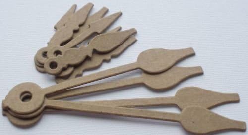 {18} *Clock Hands* Variety Raw Bare Chipboard Die Cuts