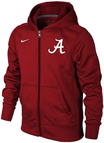 Alabama Crimson Tide Youth Full Zip Performance Hooded Sweatshirt