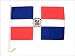 CAR FLAG: Dominican Republic , 12" x 18" High Quality Polyester Car Flag