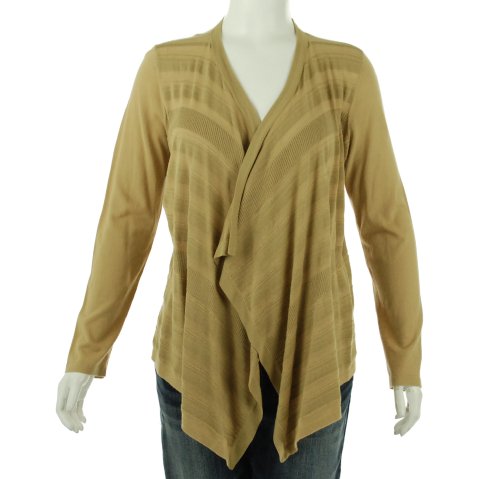 Anne Klein Open Front Sweater Tundra L
