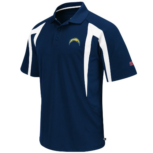 NFL San Diego Chargers Classic III Polo (Athletic Navy/White, Medium)