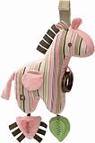 Plush Developmental Play Giraffe Activity Toy with Stripes 9"