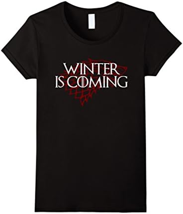 Women's Winter Is Coming T Shirt Small Black