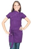 Alki'i Buttoned Turtle neck sweater dress with belt - 4 colors
