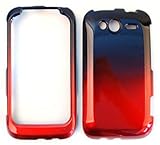HTC Marvel / Wildfire S A510E Two Tones, Black and Red Hard Case/Cover/Face ....