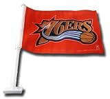 Philadelphia 76ers Car Flag (Red Background)