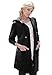 Roamans Women's Plus Size Lightweight Fleece Jacket Black,2X