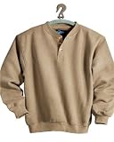 Tri-Mountain Men's big and tall Fashion Fleece Henley Sweatshirt. 616