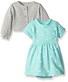 カーターズ Carter's ボディスーツ ワンピース & カーディガン フレンチテリー綿100% 2点セット 2-Piece Terry Bodysuit Dress & Cardigan Set 