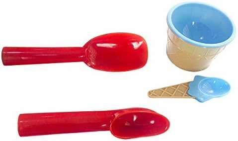 Ice Cream Scoop Set and Ice Cream Bowl with Matching Spoon By Legacy Kitchen Supplies - Comes in Assorted Colors