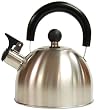 Creative Home Simplicity 1.5 Qt Stainless Steel Whistling Tea Kettle - brushed finish