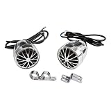 Pyle PLMCS32 400 Watts Motorcycle/ATV/Snowmobile Mount with Dual Handle-Bar Mount - Weatherproof 2.25-Inch Speakers - Set of 2
